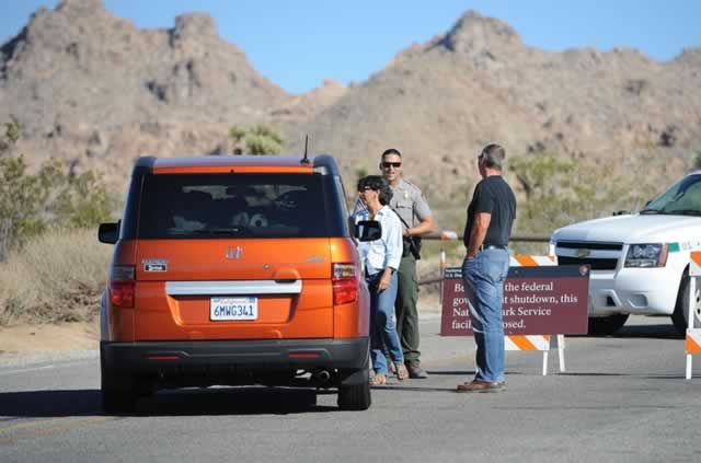 Tourists kicked out of US parks