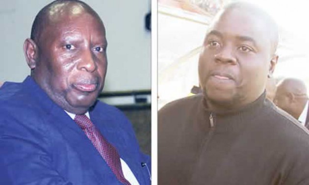 Minister Undenge (left) and Wicknell Chivayo
