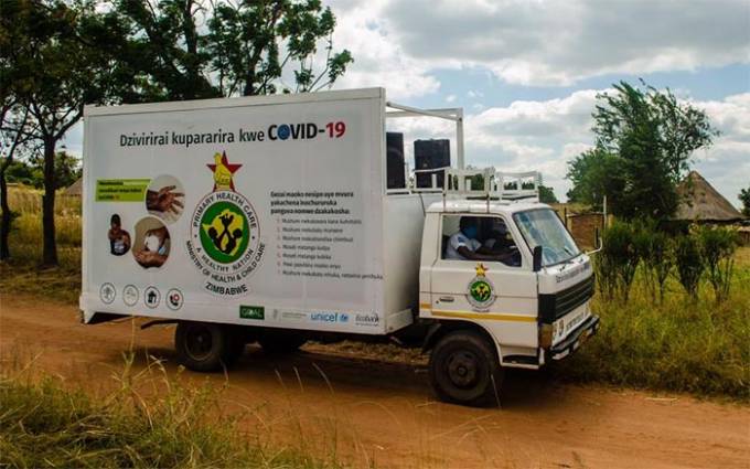Mobile vehicles used in COVID awareness and prevention in Zimbabwe…as campaign reaches more than half a million people in urban and rural areas