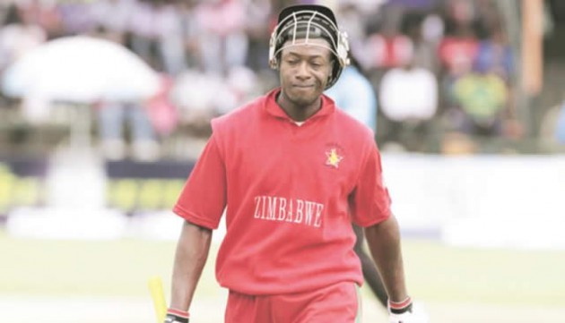 END OF THE ROAD . . . Zimbabwe opener Vusi Sibanda walks back to the pavilion after he was run out in the final One Day International triangular group game against South Africa at Harare Sports Club yesterday. — AP