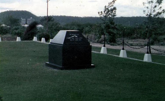The Tomb of the Unknown Miner built in remembrance of victims of the Hwange Mine Disaster of 1972