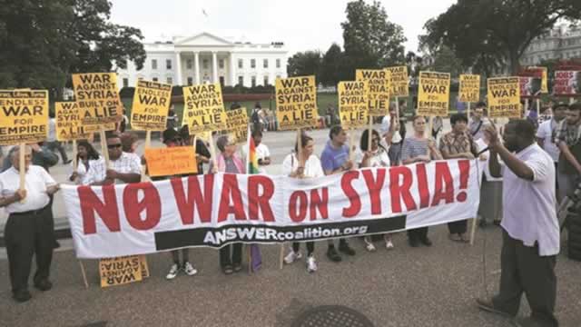 Despite demonstrations from its citizens, the Obama administration has waged itself into a war with Syria