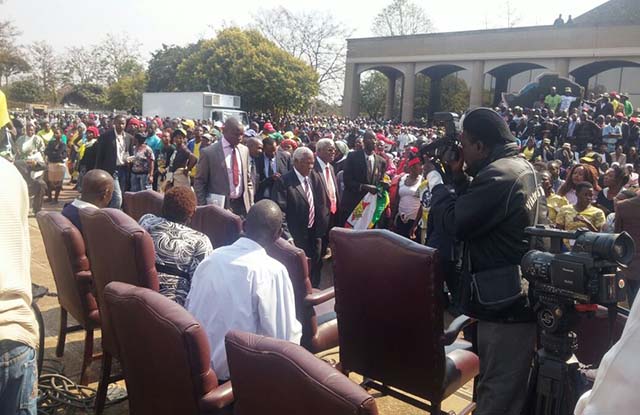 Cdes Sekeramayi and Chombo arrive