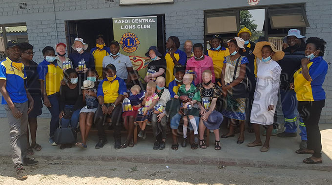 People with albinism get sunscreen lotions