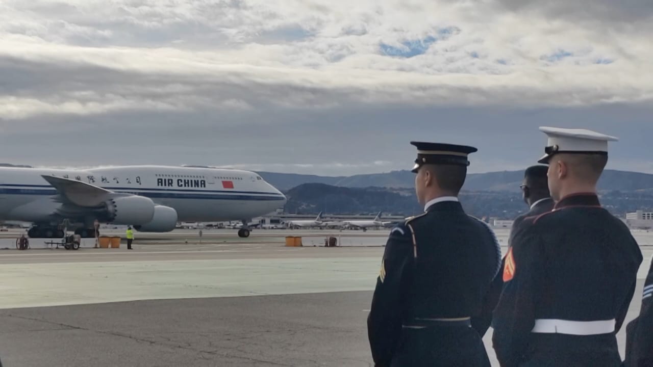 Chinese President Xi Jinping arrives in San Francisco