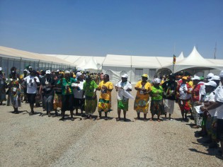 Zanu PF members dancing