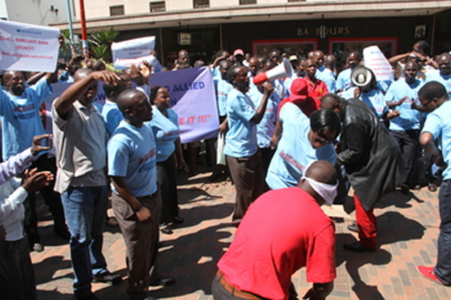 Bank workers up in arms