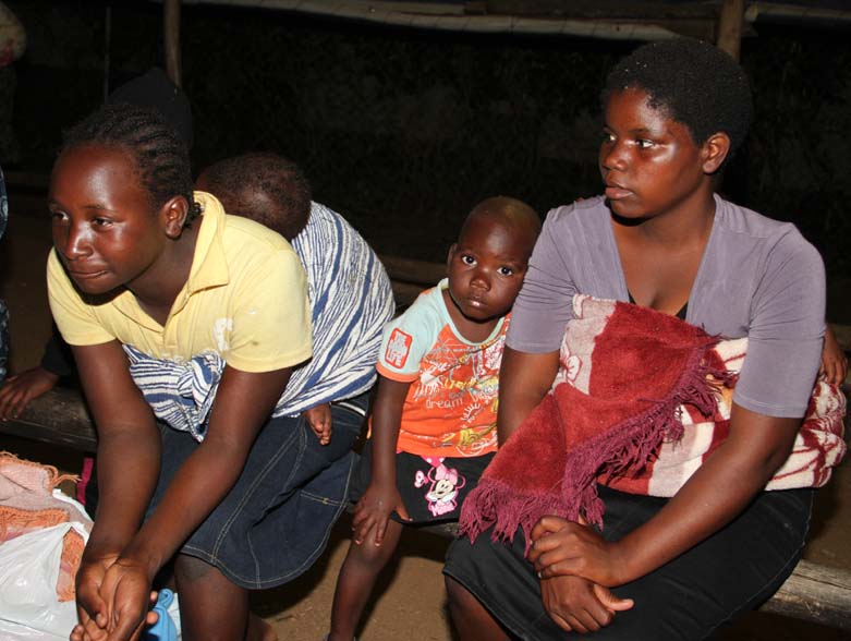 Some of the Zimbabweans who were repatriated from South Africa arrive at Beitbridge Border post last night.-(Picture by John Manzongo)