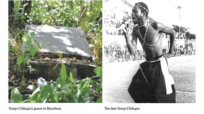 Special tombstone in honour of legend Tineyi Chikupo