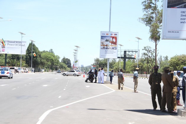 Part of the Airport Road.