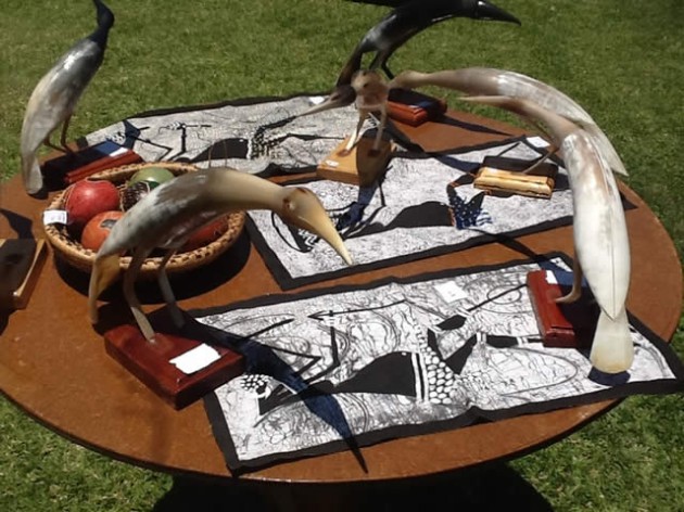 Some of the artworks on display at the Chinhoyi Art Exhibition