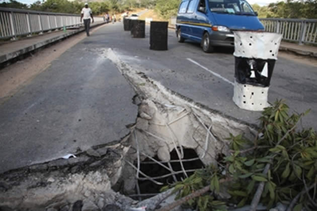 Chivake bridge damaged