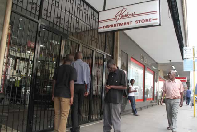 Barbours, Meikles workers stage sit-in demo