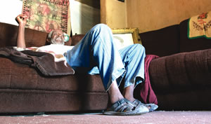 Lawrence Simbarashe relaxing at his parents’ house in St Mary’s, Chitungwiza, on Saturday morning Lawrence Simbarashe relaxing at his parents’ house in St Mary’s, Chitungwiza, on Saturday morning