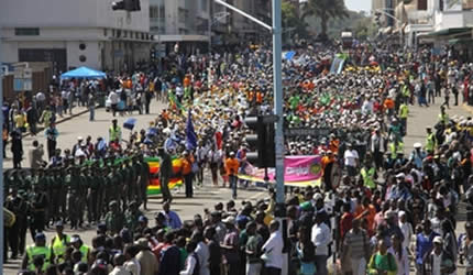 Acting President Mujuru hails carnival