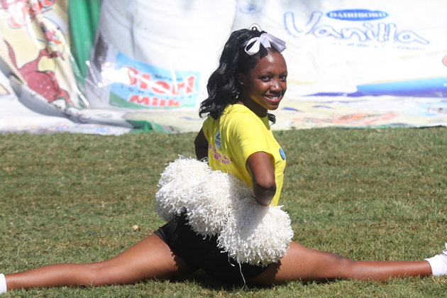 Cheerleader captain Priscilla Jokonya