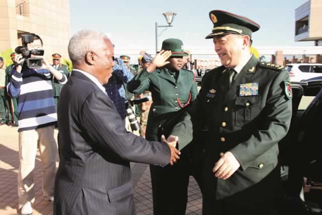 China’s Defence Minister arrives