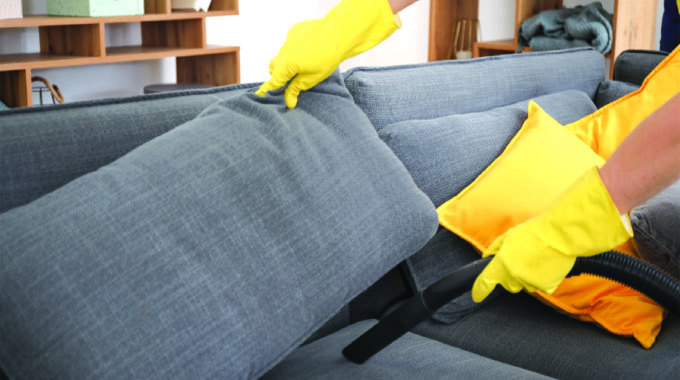 How to properly clean a fabric couch