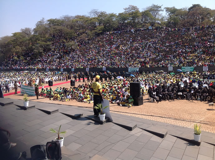 Part of the crowd that thronged the Heroes Acre