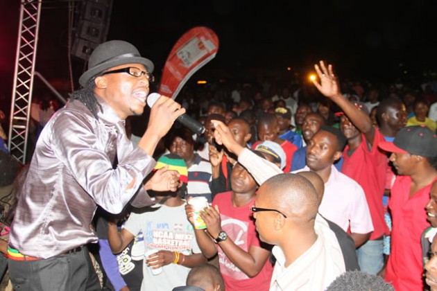 Mic Inity performs at the Reggae/dancehall Bandfest at Cresta Lodge on Saturday
