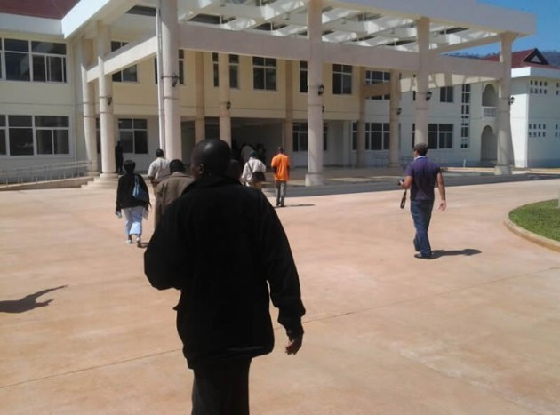 Delegates tour the Amai Mugabe Junior School in Mazowe
