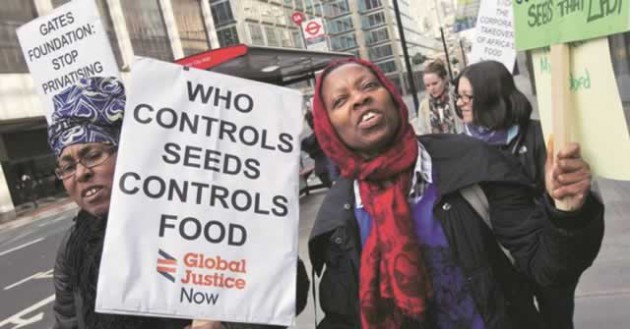 GIVE US A BREAK . . . Big seed companies with help from the Bill and Melinda Gates Foundation, the US government and other aid donors are exploring ways to increase the market penetration of commercial seeds by displacing farmers own seed systems, sparking demos in the process