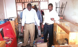Looters hit city shops