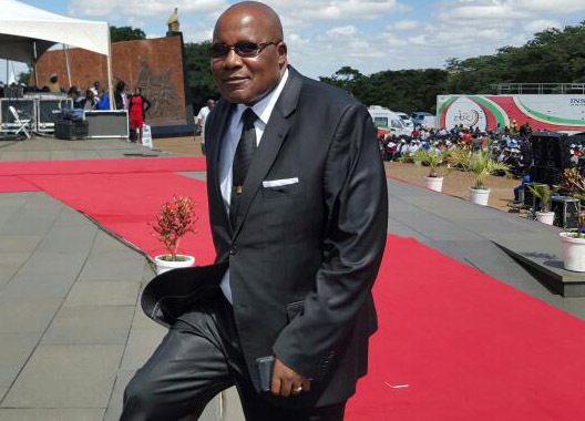 Minister of Information, Media and Broadcasting Services Dr Chris Mushowhe arriving at the national shrine