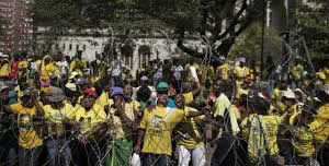 SA election rally ends in violence