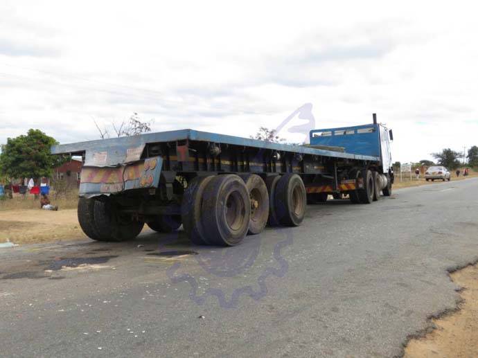 The haulage truck