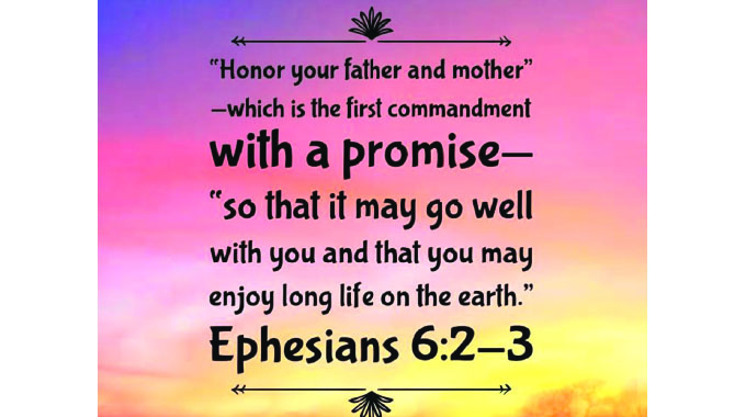 Honour your father and mother