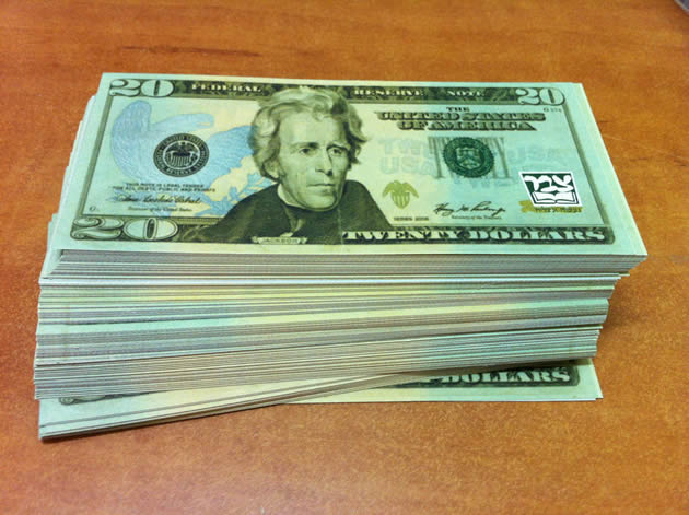 Bid to use fake money backfires