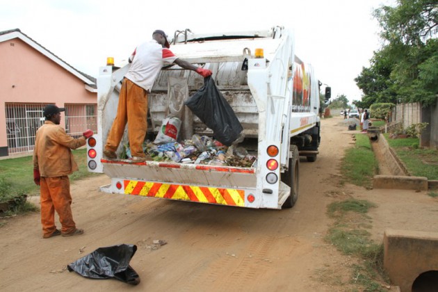 garbage collection in the city