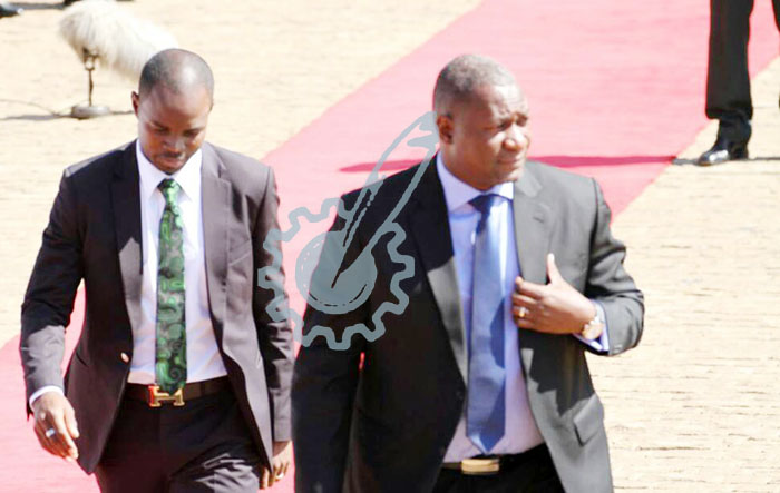 Minister Supa Mandiwanzira arrives for the 37th Heroes Day celebrations at the national shrine.