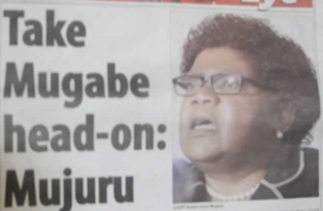 Headlines such as the one in the picture above were crafted, and the necessary sensational claims attached to them, with the intention of whipping up the emotions of war veterans ahead of their meeting with President Mugabe