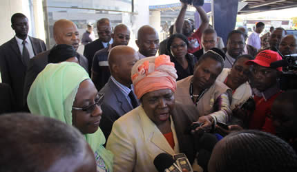 Nkosazana-Zuma arrives