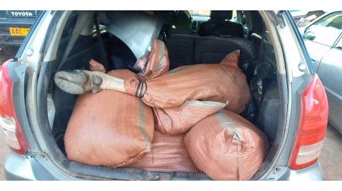 Toyota Wish intercepted with stolen meat