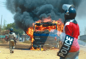Violence mars Zambia elections
