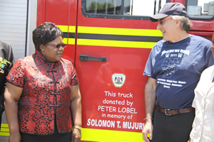 VP Mujuru receives fire tenders