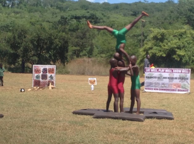 Physical Education is about knowledge and exercise. Here, Chipindura Primary School pupils go through their PE paces in Bindura earlier this year during the annual Nestle Healthy Kids competitions