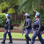 SA police fire rubber bullets