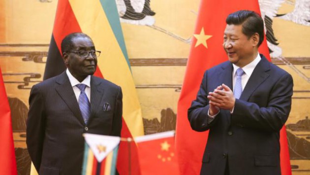 FLASHBACK . . . President Mugabe poses for a photograph with his Chinese counterpart Xi Jinping during his visit to China last year