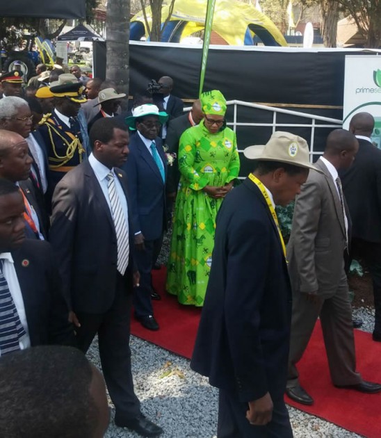 President Mugabe at the Harare Agricultural Show. Pic by Lloyd Gumbo