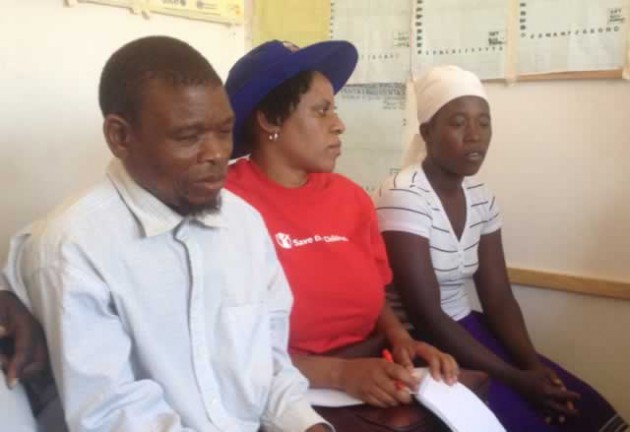 Portia Tavararirwa (right) sitting with Sophie Hamandishe (Centre) and Madzibaba Chiduku