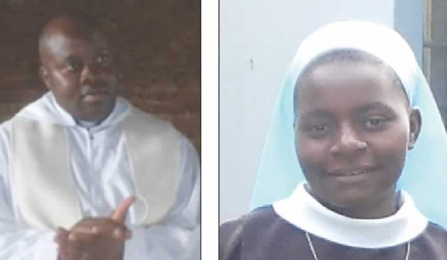 Left: Father Taurai Saunyama and Sister Rukudzo Nyamugunduru (right)