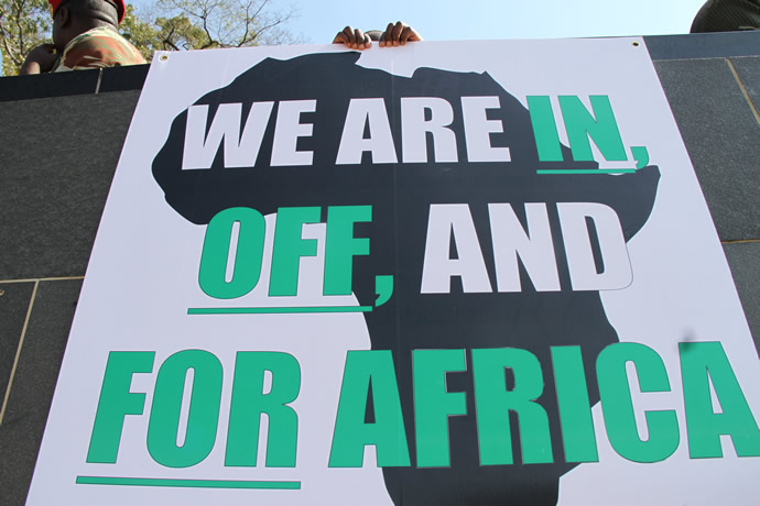 Some of the banners displayed during the Heroes Day commemorations in Harare