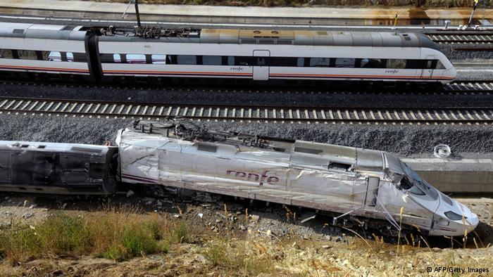 Black boxes show Spanish train derailed at 179kph