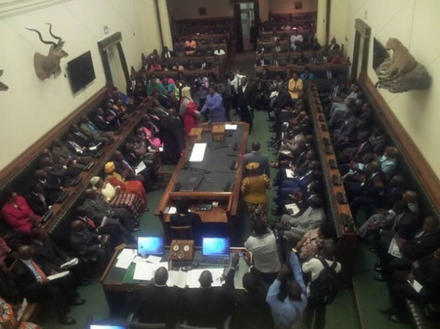 The Speaker of Parliament gives his first speech.