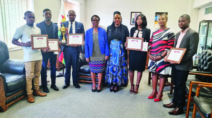 Huawei hands over gadgets to students