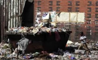 These children play at a dump in Harare which has all sorts of waste including thin plastic which blocks drains especially during the rainy season
